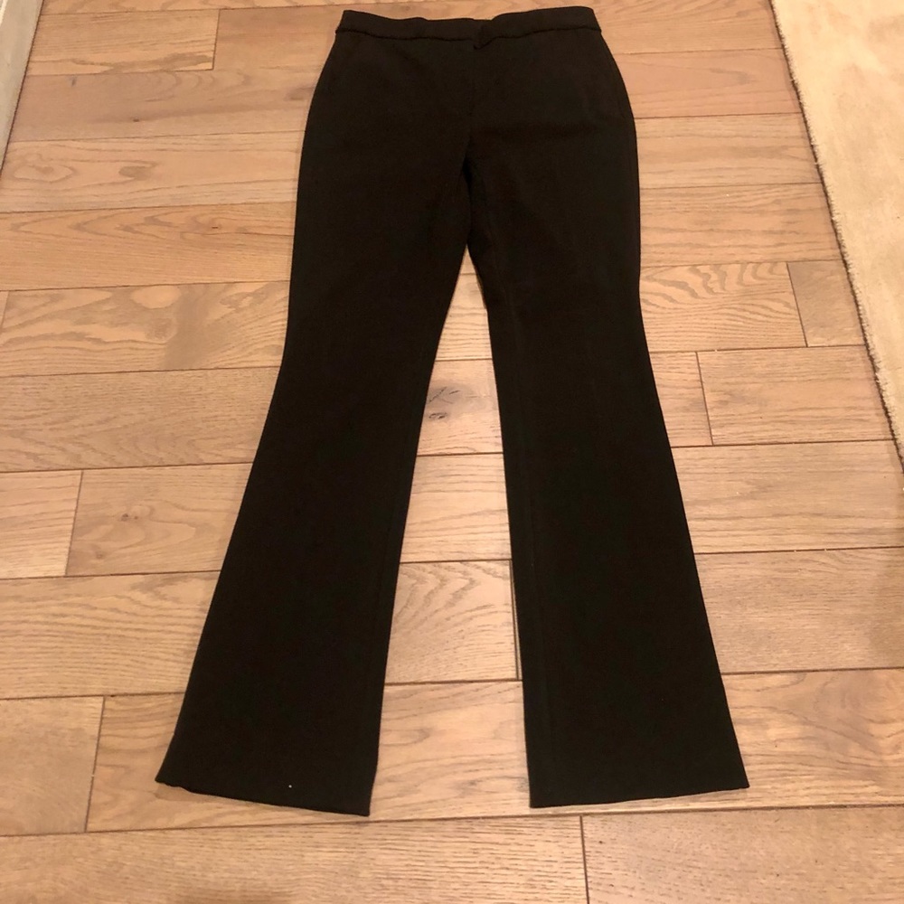 White House Black Market WHBM “The Slim” Dark Black Pants Slacks Size 4